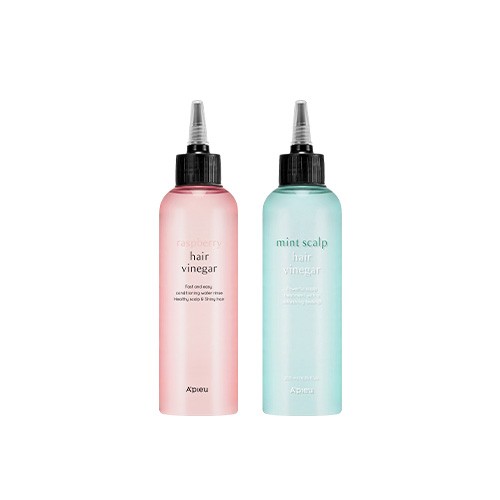 [アピュー] ラズベリー＆ミント スカルプヘアビネガーセット 1セット（ラズベリー200ml＋ミントスカルプ200ml）