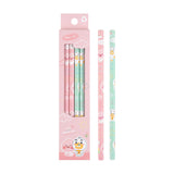 [カカオフレンズ]ラブリー4Pencilセット(B鉛筆) 1セット(4個)