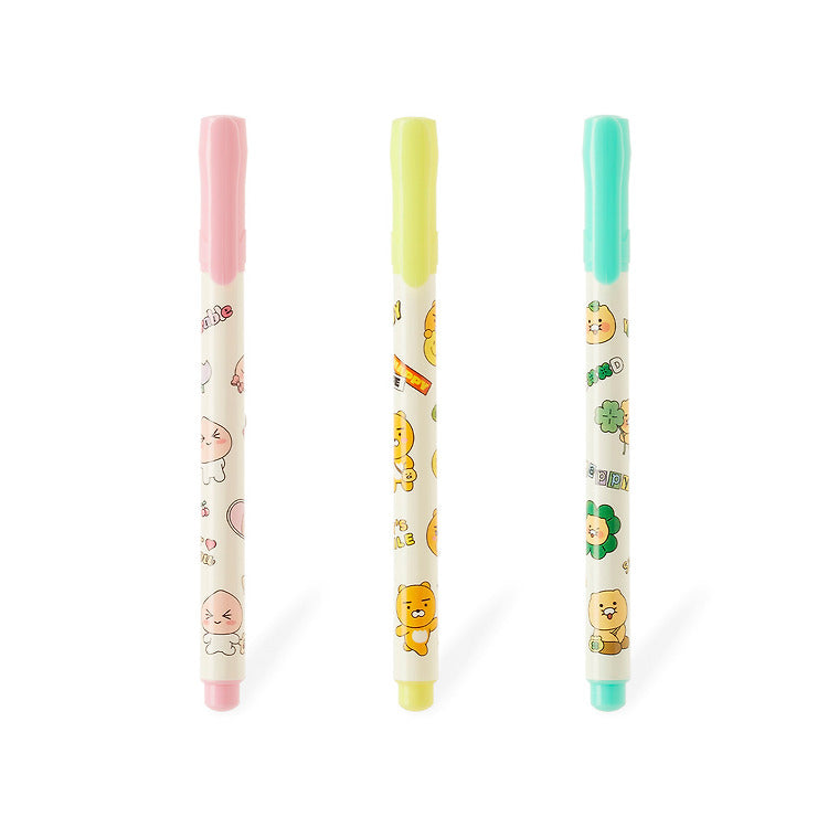 [カカオフレンズ] カラーポップハイライター 3Pセット フレンズ 1SET(ピンク、イエロー、グリーン)