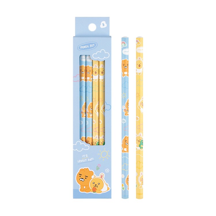 [カカオフレンズ]ラブリー4Pencilセット(B鉛筆) 1セット(4個)